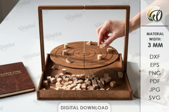 Download 3D Balance Game Laser Cut - Game Collection