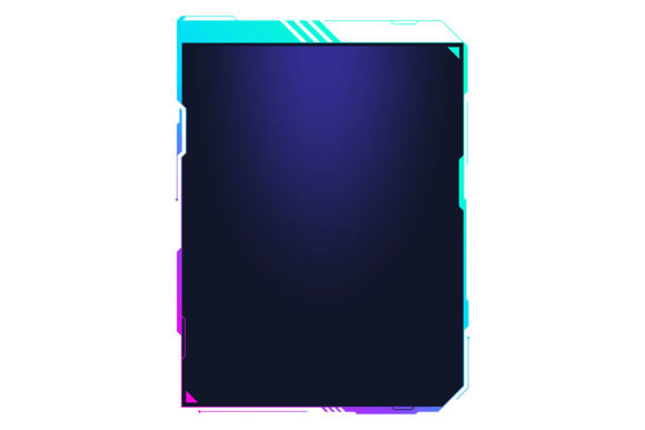 Download Futuristic Game Screen with Neon Black G - Game Collection