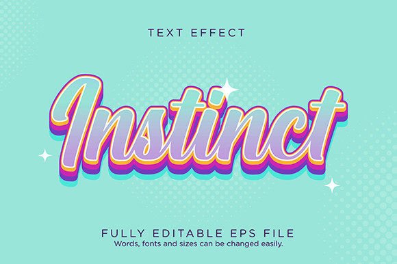 Download Instinct Blend Logo Text Effect Font - Instinct Collection