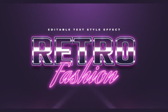 Download Colorful Retro and Neon Text Effect - Neon text effect Collection