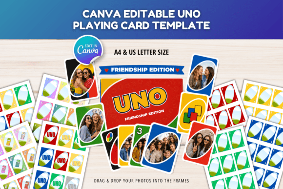 Download UNO Game Card Canva Editable Template - Game Collection