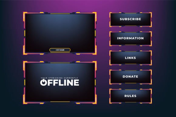 Download Streaming Overlay Design for Gamers - Game Collection