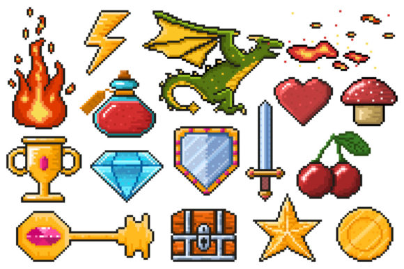 Download Pixel Game Elements - Game Collection