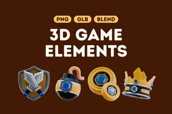Download Epic 3D Game Elements Bundle Set 2 - Game Collection
