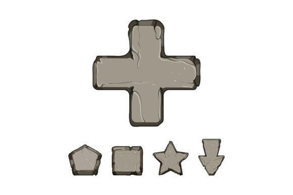 Download Stone Game Elements for User Interface D - Game Collection