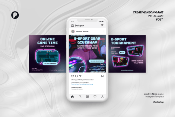 Download Creative Neon Game Instagram - Game Collection