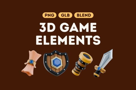 Download Epic 3D Game Elements Bundle Set 4 - Game Collection