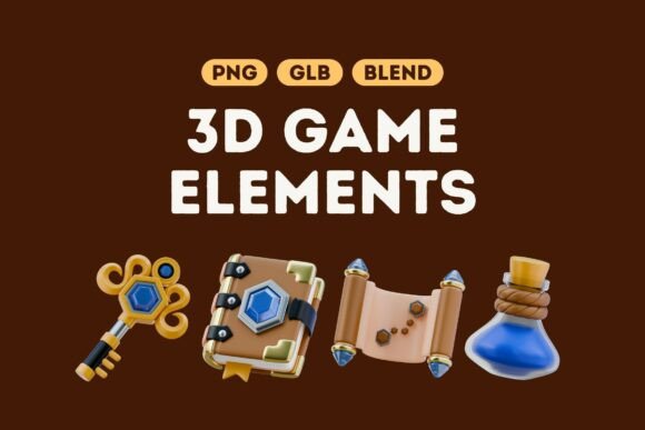 Download Epic 3D Game Elements Bundle Set 3 - Game Collection