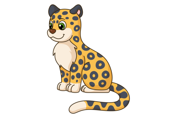 Download Cartoon Leopard. Funny Cheetah Character - Cartoon Collection