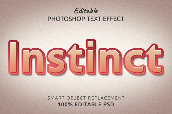 Download Instinct Photoshop Editable Text Effect - Instinct Collection